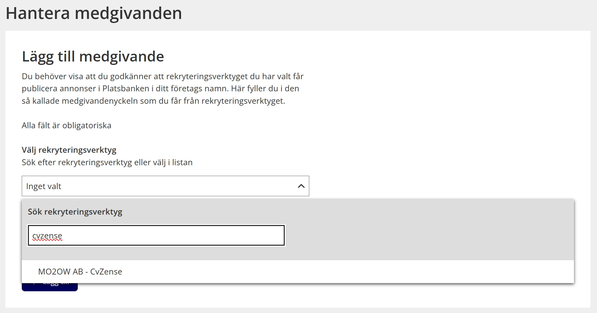 Navigate to Manage consents